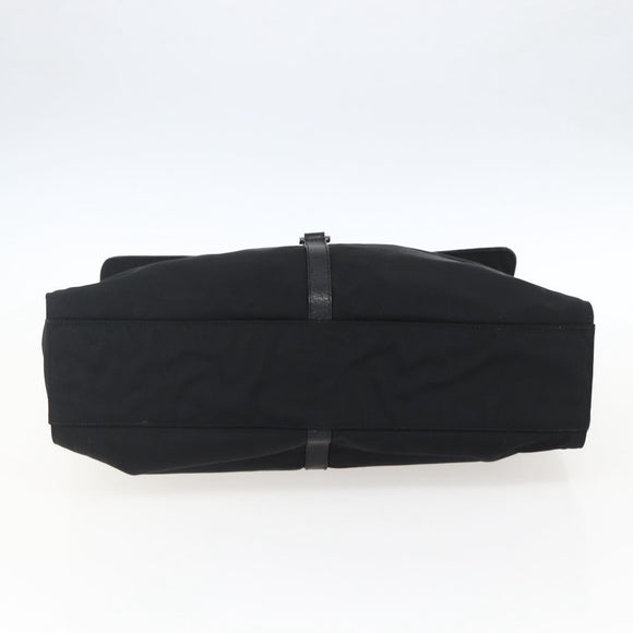 GUCCI Jackie Shoulder Bag Nylon Black Silver Auth ep13535
