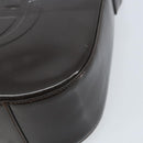 GUCCI Soho Bag Patent leather Dark Brown Silver 007 2046 0250 Auth ep13540-10