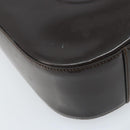 GUCCI Soho Bag Patent leather Dark Brown Silver 007 2046 0250 Auth ep13540-11