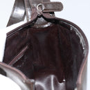 GUCCI Soho Bag Patent leather Dark Brown Silver 007 2046 0250 Auth ep13540-17