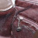 GUCCI Soho Bag Patent leather Dark Brown Silver 007 2046 0250 Auth ep13540-19