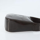 GUCCI Soho Bag Patent leather Dark Brown Silver 007 2046 0250 Auth ep13540-4