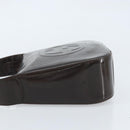 GUCCI Soho Bag Patent leather Dark Brown Silver 007 2046 0250 Auth ep13540-5
