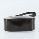 GUCCI Soho Bag Patent leather Dark Brown Silver 007 2046 0250 Auth ep13540-9