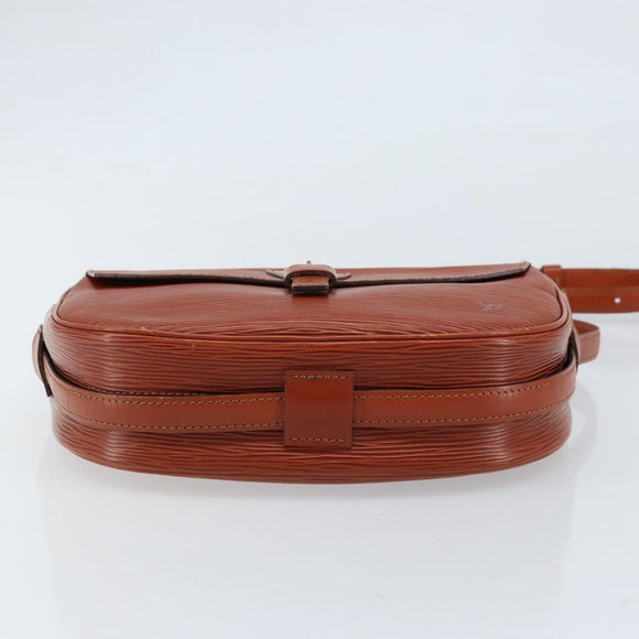 LOUIS VUITTON Epi Jeune FilleMM Shoulder Bag Brown M52153 LV Auth ep13542