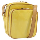 LOUIS VUITTON Monogram Vernis Wooster Bag Lime Yellow M91075 LV Auth ep13543-1