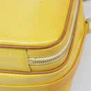 LOUIS VUITTON Monogram Vernis Wooster Bag Lime Yellow M91075 LV Auth ep13543-9