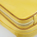 LOUIS VUITTON Monogram Vernis Wooster Bag Lime Yellow M91075 LV Auth ep13543-14