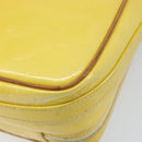 LOUIS VUITTON Monogram Vernis Wooster Bag Lime Yellow M91075 LV Auth ep13543-15