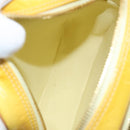 LOUIS VUITTON Monogram Vernis Wooster Bag Lime Yellow M91075 LV Auth ep13543-11