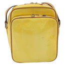 LOUIS VUITTON Monogram Vernis Wooster Bag Lime Yellow M91075 LV Auth ep13543-13
