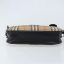 Burberrys Nova Check Shoulder Bag Canvas Beige Gold Auth ep13544-10