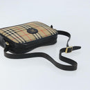 Burberrys Nova Check Shoulder Bag Canvas Beige Gold Auth ep13544-7