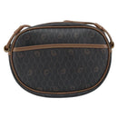 Christian Dior Honeycomb Canvas Shoulder Bag PVC Black Auth ep13545-13