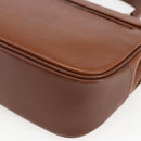 Burberrys Hand Bag Leather Brown Gold Auth ep13546-15