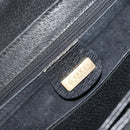 GUCCI Bambus Handtasche Leder Schwarz Gold Auth ep13556-19