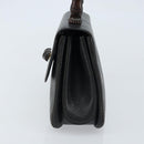 GUCCI Bambus Handtasche Leder Schwarz Gold Auth ep13556-3
