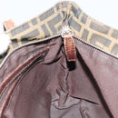 FENDI Zucca Canvas Tote Bag Brown Black Auth ep13557-19