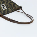 FENDI Zucca Canvas Tote Bag Brown Black Auth ep13557-7