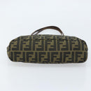 FENDI Zucca Canvas Tote Bag Brown Black Auth ep13557-5