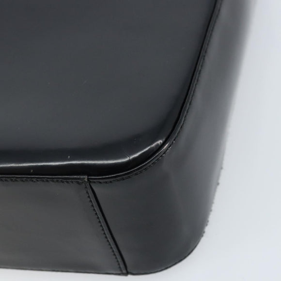 GUCCI Shoulder Bag Patent leather Black Silver 000 1186 0506 Auth ep13558
