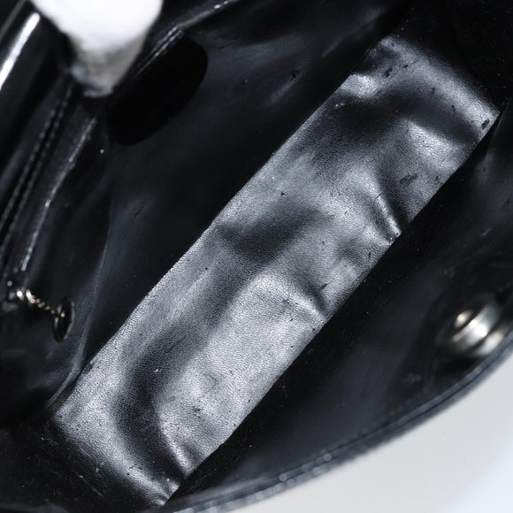 GUCCI Shoulder Bag Patent leather Black Silver 000 1186 0506 Auth ep13558
