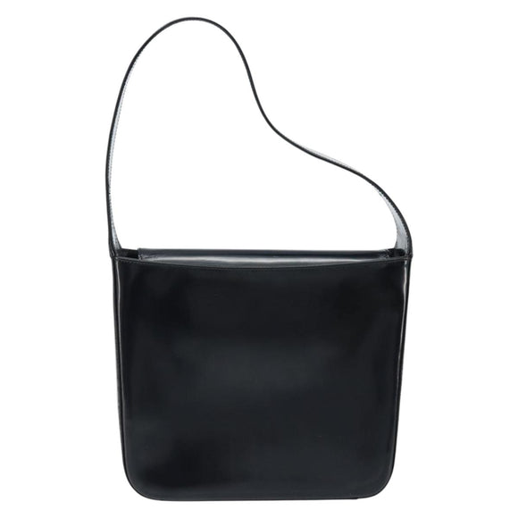 GUCCI Shoulder Bag Patent leather Black Silver 000 1186 0506 Auth ep13558