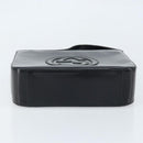 GUCCI Shoulder Bag Patent leather Black Silver 000 1186 0506 Auth ep13558-5