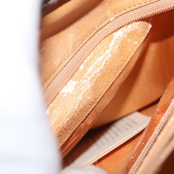 GUCCI Bamboo Hand Bag Leather Beige Gold 002 1186 0260 Auth ep13559