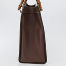 GUCCI Bamboo Hand Bag Leather Beige Gold 002 1186 0260 Auth ep13559-4