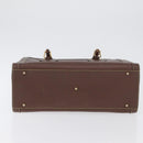 GUCCI Bamboo Hand Bag Leather Beige Gold 002 1186 0260 Auth ep13559-5