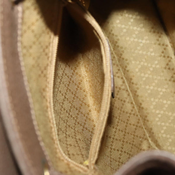 GUCCI Bamboo Backpack Suede Brown Gold 003 2058 0030 Auth ep13565