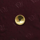 Christian Dior Chain Shoulder Bag Nylon Bordeaux Gold Auth ep13566-9