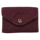 Christian Dior Chain Shoulder Bag Nylon Bordeaux Gold Auth ep13566-13