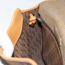 SAINT LAURENT Shoulder Bag PVC Canvas Beige Gold Auth ep13567-19