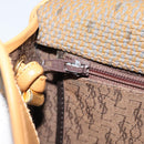 SAINT LAURENT Shoulder Bag PVC Canvas Beige Gold Auth ep13567-20