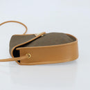 SAINT LAURENT Shoulder Bag PVC Canvas Beige Gold Auth ep13567-5