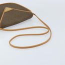 SAINT LAURENT Shoulder Bag PVC Canvas Beige Gold Auth ep13567-7