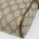 GUCCI GG Supreme Web Sherry Line Clutch Bag PVC Beige Gold Red Auth ep13569-15
