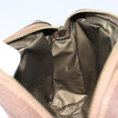 GUCCI GG Supreme Web Sherry Line Clutch Bag PVC Beige Gold Red Auth ep13569-10