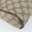 GUCCI GG Supreme Web Sherry Line Clutch Bag PVC Beige Gold Red Auth ep13569-14