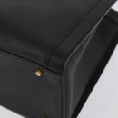 GUCCI Bamboo Hand Bag Leather Black Gold 002 1186 0260 Auth ep13570-11