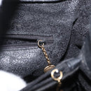 GUCCI Bamboo Hand Bag Leather Black Gold 002 1186 0260 Auth ep13570-19