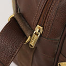 Burberrys Nova Check Umhängetasche PVC Leder Beige Gold Auth ep13571-18