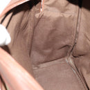 Burberrys Nova Check Umhängetasche PVC Leder Beige Gold Auth ep13571-20