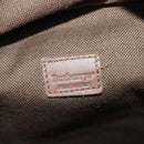 Burberrys Nova Check Umhängetasche PVC Leder Beige Gold Auth ep13571-21