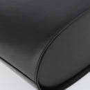 BURBERRY Nova Check Shoulder Bag Leather Black Silver Auth ep13572-16