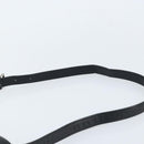 BURBERRY Nova Check Shoulder Bag Leather Black Silver Auth ep13572-8