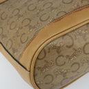 CELINE C Sulky Shoulder Bag PVC Beige Gold Auth ep13573-11
