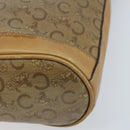 CELINE C Sulky Shoulder Bag PVC Beige Gold Auth ep13573-12